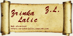 Zrinka Lalić vizit kartica